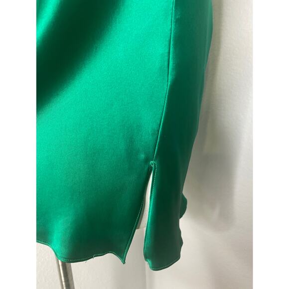Amanda Uprichard Camela Dress Dark Green L - Picture 10 of 12